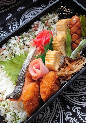 2020/9/1 焼き鮭弁当-レシピのメイン写真
