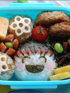キャラ弁♪ニコニコおにぎり運動会弁当^^-レシピのメイン写真