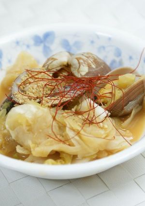 きゃべつとあさりの韓国風蒸し-レシピのメイン写真