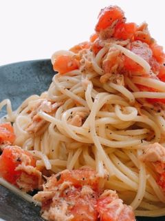 腸活♡フレッシュトマトとツナの冷製パスタ-レシピのメイン写真