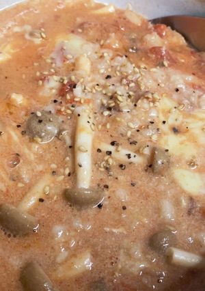 ダイエットランチ鯖トマトのオートミール-レシピのメイン写真