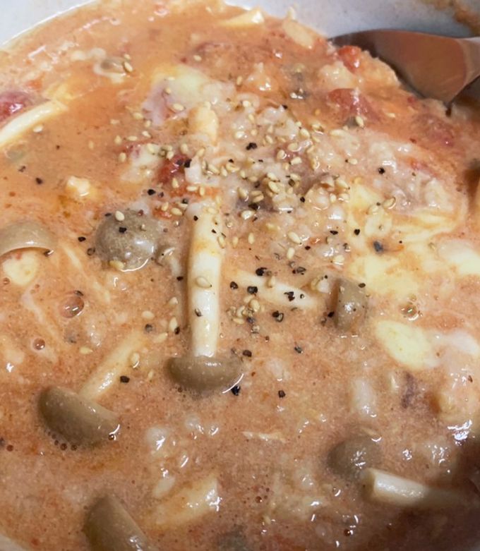 ダイエットランチ鯖トマトのオートミール-レシピのメイン写真