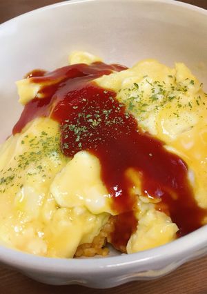 簡単カフェ飯・オム丼!-レシピのメイン写真
