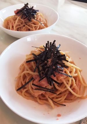 たらこ、バター、めんつゆでパスタ-レシピのメイン写真