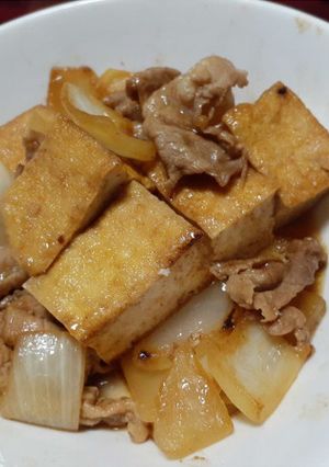 厚あげと豚こまの炒め物-レシピのメイン写真