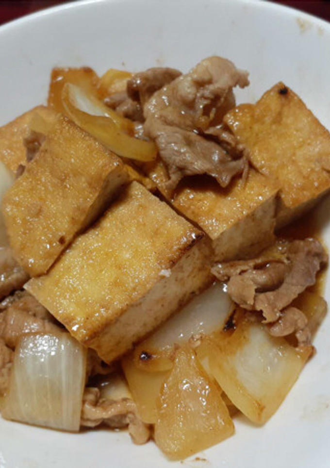 厚あげと豚こまの炒め物-レシピのメイン写真