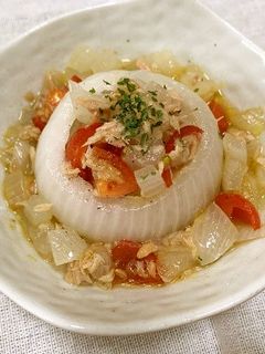 【使いきり】玉ねぎ丸ごとイタリアンサラダ-レシピのメイン写真