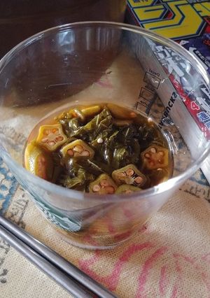 オクラ大葉酢(簡単)麺つゆ…としても-レシピのメイン写真