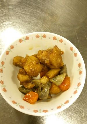 鶏肉と根菜の黒酢あんかけ-レシピのメイン写真