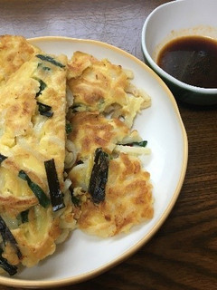 【使いきり】うどんとニラのチヂミ-レシピのメイン写真
