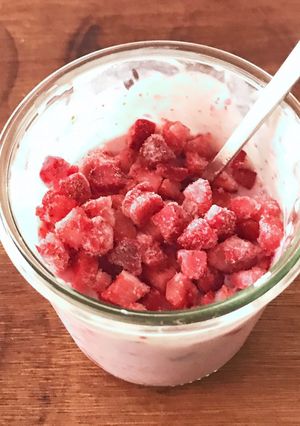 ひんや〜り 苺と豆腐のデザート-レシピのメイン写真