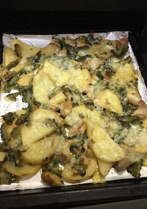ゴーヤとジャガイモと鶏肉 チーズかけ-レシピのメイン写真
