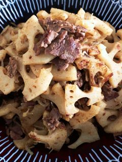 レンコンと牛肉のカレー炒め-レシピのメイン写真