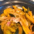 かぼちゃとベーコンのカレー炒め