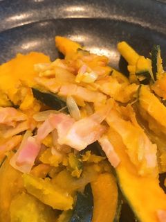 かぼちゃとベーコンのカレー炒め-レシピのメイン写真