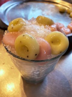 ジャムでフルーツ白玉☆ かき氷に♪-レシピのメイン写真