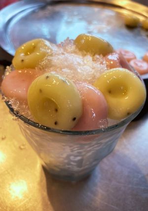 ジャムでフルーツ白玉☆ かき氷に♪-レシピのメイン写真