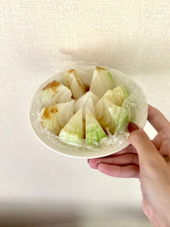 新玉ねぎの丸ごとレンジ蒸し-レシピのメイン写真