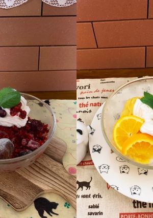市販のゼリーと冷凍フルーツのかき氷♡美味-レシピのメイン写真