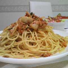 รูปของ めちゃウマ☆キムチの生クリームパスタ☆