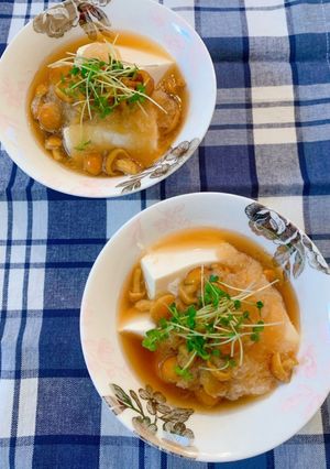 温豆腐のなめこおろしかけ-レシピのメイン写真