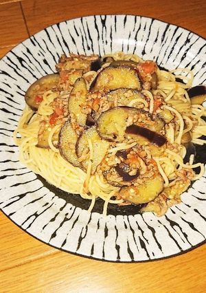 茄子とトマトのボロネーゼ風パスタ-レシピのメイン写真