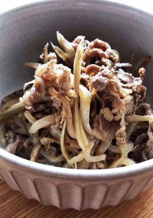 簡単！牛こま、ごぼう、糸こんの炒め煮-レシピのメイン写真