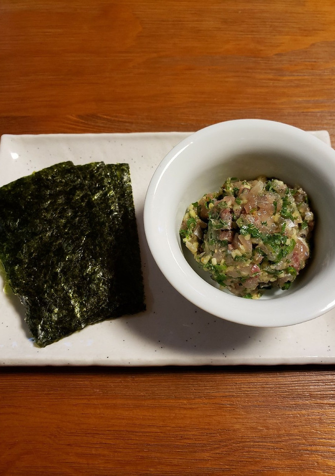 鯵のなめろう、お手軽まここ風-レシピのメイン写真