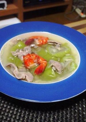 美味しくできたね♪へちまスープ-レシピのメイン写真