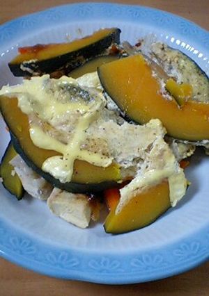 カボチャのツナマヨ焼き-レシピのメイン写真