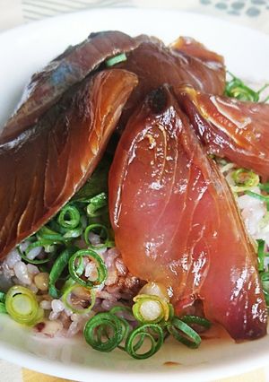 一人暮らしのずぼら丼ver.漬けまぐろ-レシピのメイン写真