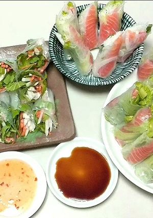 鶏ササミの生春巻き-レシピのメイン写真