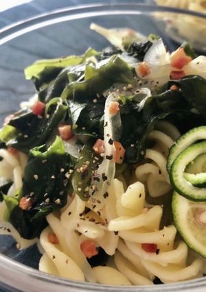 炒めわかめのすだちサラダパスタ-レシピのメイン写真