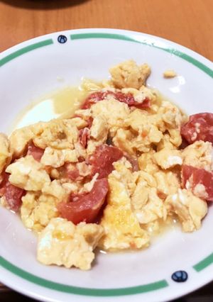 中華風味なトマ玉炒め♬-レシピのメイン写真