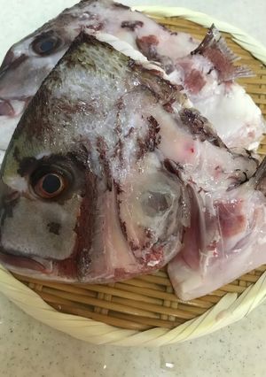てまひま★鯛のお頭の下処理-レシピのメイン写真