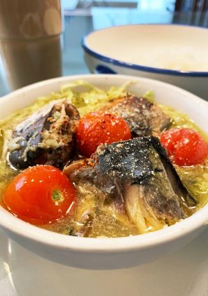 サバ缶でアクアパッツァ!簡単!-レシピのメイン写真