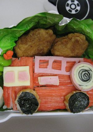キャラ弁車シリーズ２☆消防車弁当☆-レシピのメイン写真