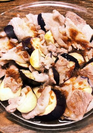 豚バラ肉となすの重ね蒸し-レシピのメイン写真
