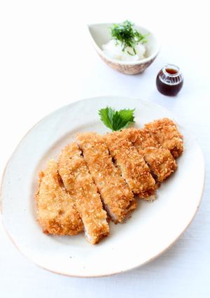 白梅酢で【梅酢とんかつ（おろしぽん酢）】-レシピのメイン写真