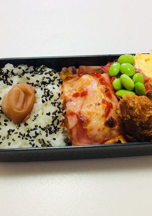 229、ジャーマンポテトとカキフライ弁当-レシピのメイン写真