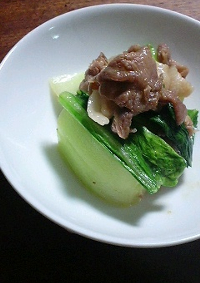 豚肉と青梗菜のオイスターソース炒め-レシピのメイン写真