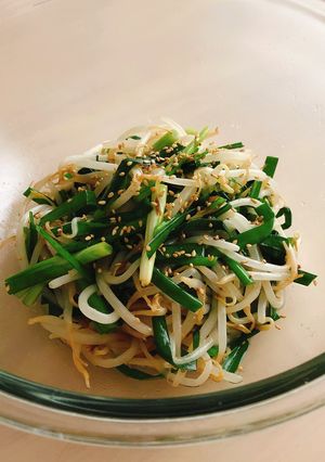 レンジで簡単！ニラもやしのやみつきナムル-レシピのメイン写真