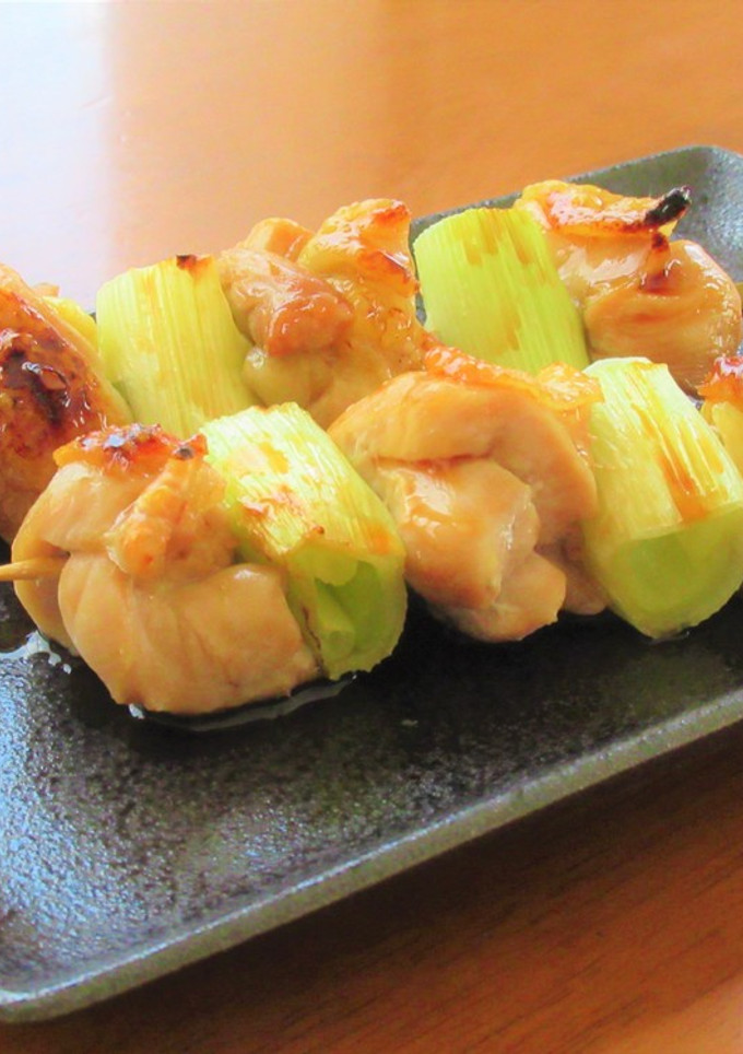 鶏もも肉と白ねぎのねぎま串【たれ】-レシピのメイン写真