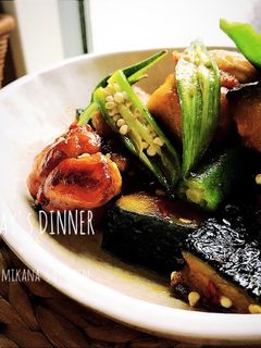 鶏もも肉☆かぼちゃ☆オクラの甘酢炒め-レシピのメイン写真