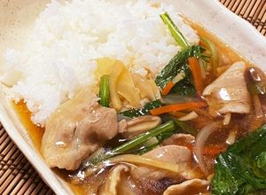 豚肉と筍の細切りあんかけご飯-レシピのメイン写真