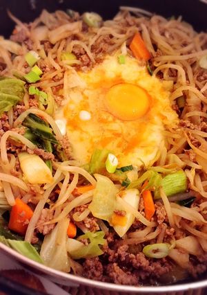 挽肉と野菜でケチャップ&ソースの黄金比蒸-レシピのメイン写真