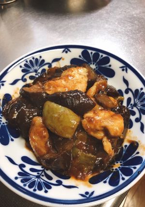 鶏胸肉とナスとピーマンのピリ辛味噌炒め-レシピのメイン写真