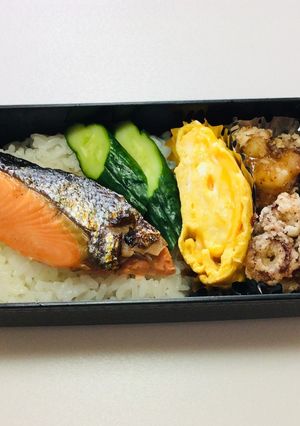 230、たこの唐揚げと自家製ぬか漬け弁当-レシピのメイン写真