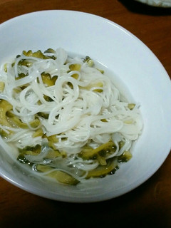 ゴーヤと素麺の酢の物-レシピのメイン写真