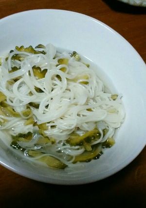 ゴーヤと素麺の酢の物-レシピのメイン写真